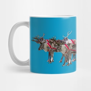 Merry Christmas Santa Cart Full Of Gifts Mug